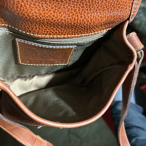 Vintage Coach Sheridan Tan Pebble Leather Durham Mini Bag - Style No. 0498 - Picture 4 of 5